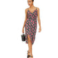 Vestido tubinho com estampa de leopardo rosa Betsey Johnson feminino, tamanho 2