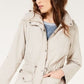 Jaqueta anoraque feminina com capuz Style &amp; Co, branca, tamanho XL