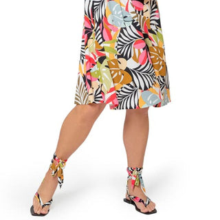 Vestido estampado Leota Maci em Ppbm Paradise Pop Preto Multi