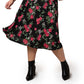 Vestido Zoe de manga curta feminino Leota em Ruby Rose (Curve) preto