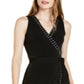 Vestido envelope feminino INC International Concepts com acabamento falso e tachas, preto, tamanho pequeno P