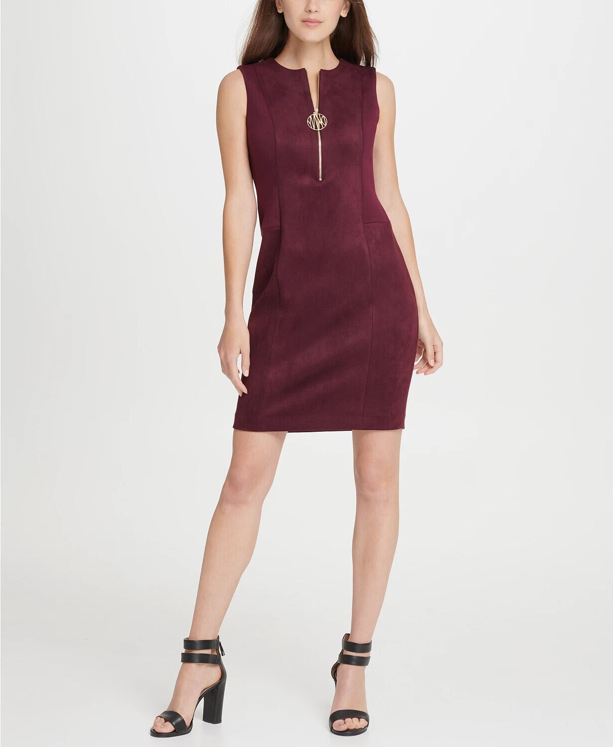 DKNY Camurça Ponte Combo Logo Zi Cabarnet 12 Feminino