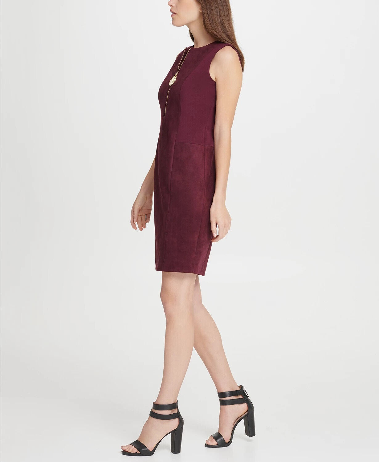 DKNY Camurça Ponte Combo Logo Zi Cabarnet 12 Feminino