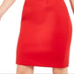 Vestido Calvin Klein Feminino Manga Curta Acima do Joelho Vermelho Tamanho 14