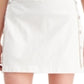 Mini saia jeans estilo marinheiro feminina INC International Concepts, branca, tamanho 18