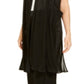Colete de malha plissada feminino Alfani, preto, tamanho XL
