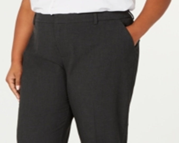 Calça feminina justa no tornozelo Charter Club, cinza, tamanho 14W