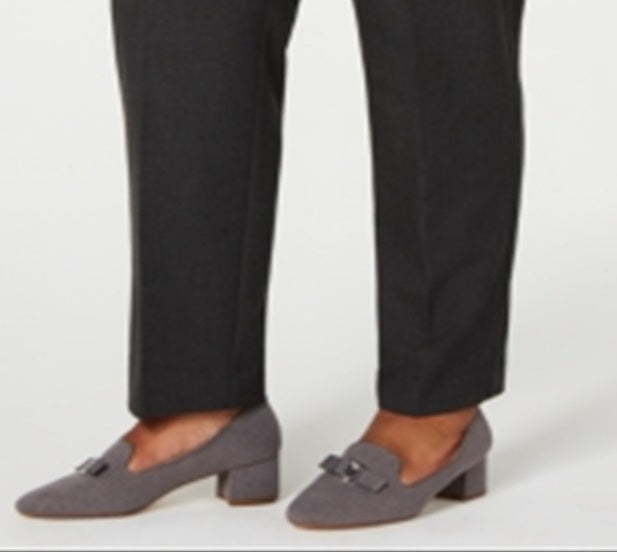 Calça feminina justa no tornozelo Charter Club, cinza, tamanho 14W