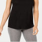 Camiseta regata feminina Ideology Fitness Yoga preta tamanho X-S
