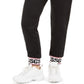 Calça jogger feminina Guess com bainha do logotipo Nina, preta, tamanho grande