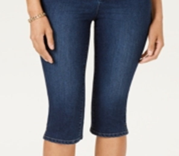 Calça jeans skinny feminina Charter Club Tummy Control, azul, tamanho 10