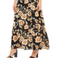 Vestido feminino com saia estampada e amarração lateral, preto, tamanho 16, da INC International Concepts
