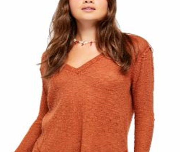 Top Hacci Ocean Air Feminino Free People Marrom Tamanho X-G