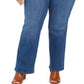 Calça jeans feminina estilo boot cut azul, tamanho 24W, da Style &amp; Co.