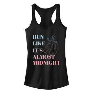 Fifth Sun Juniors' Disney's Cinderella Graphic Tank Girl's Black Size 2XL