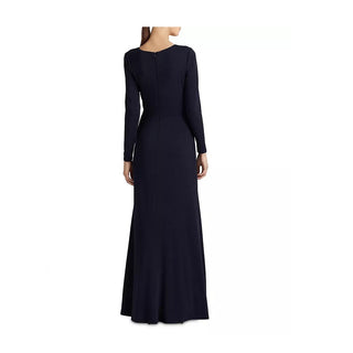 Vestido de malha broche feminino Lauren Ralph Lauren, preto, tamanho 10