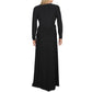 Vestido formal feminino Lauren Ralph Lauren Rowenah Surplice Pintuck, preto, tamanho 6