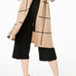 Cardigan Duster Feminino Charter Club Marrom Tamanho P