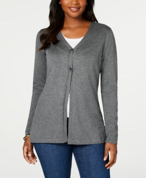 Karen Scott Cardigan longo feminino cinza tamanho M