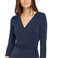 Vestido feminino com fenda e bainha da INC International Concepts, azul, tamanho extragrande