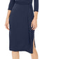 Vestido feminino com fenda e bainha da INC International Concepts, azul, tamanho extragrande
