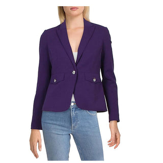 Calvin Klein Blazer Feminino para Usar no Trabalho, Jaqueta Roxa, Tamanho 22W