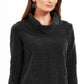 Suéter túnica com gola alta feminino Style &amp; Co, preto, tamanho XX-G