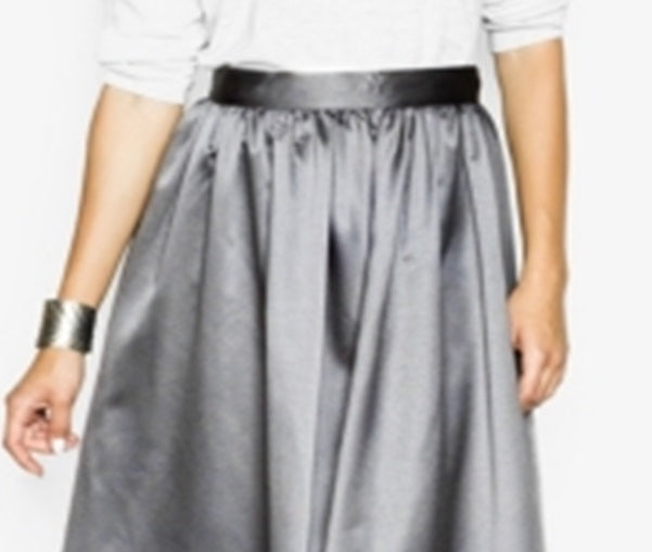 Saia Ballroom Blitz feminina Pink Martini, tamanho 54, prata