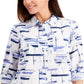 Camisa feminina com estampa de veleiro Charter Club, branca, tamanho XX-G