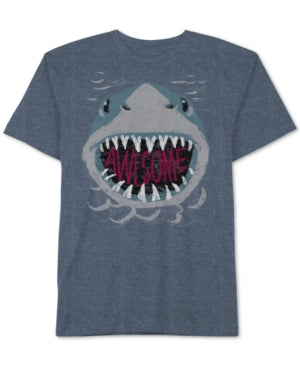 Camiseta Jem Little Boys Jawsome Cinza Tamanho 5