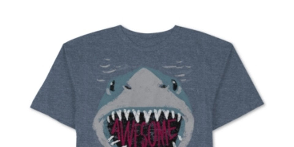 Camiseta Jem Little Boys Jawsome Cinza Tamanho 5