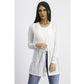 Cardigan feminino Pointelle Duster Charter Club, branco, tamanho pequeno, grande