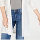 Cardigan feminino Pointelle Duster da Charter Club, branco, tamanho pequeno XL