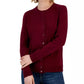 Karen Scott Cardigan Feminino Gola Redonda Tamanho P Vermelho