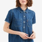 Camisa jeans feminina Levi's azul tamanho pequeno