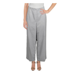Calça curta feminina Alfred Dunner Plus Lake Geneva Traditional Fit cinza tamanho 22W