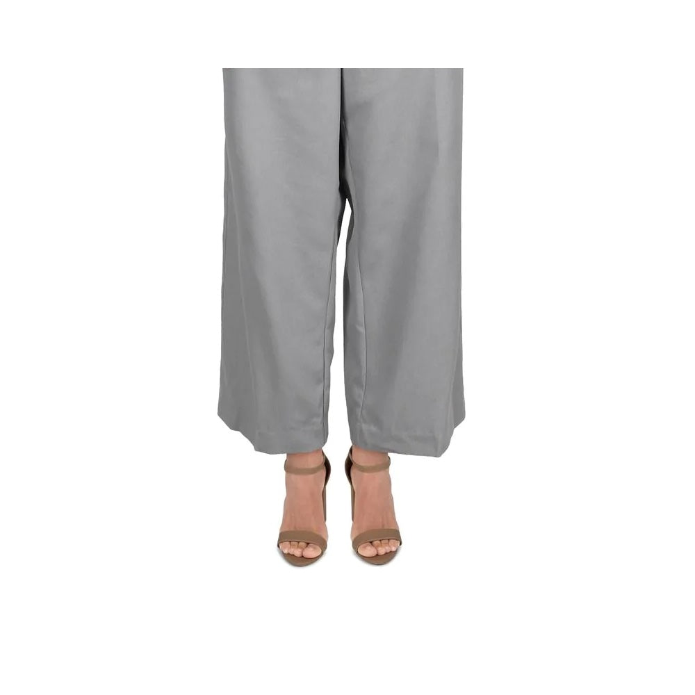 Calça curta feminina Alfred Dunner Plus Lake Geneva Traditional Fit cinza tamanho 22W