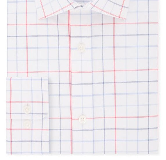 Camisa social masculina Tommy Hilfiger com ajuste Flex Stretch e absorção de umidade, vermelha, tamanho G