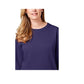 Moletom feminino Karen Scott Petite Crewneck Fleece em tom ametista brilhante tamanho PXL