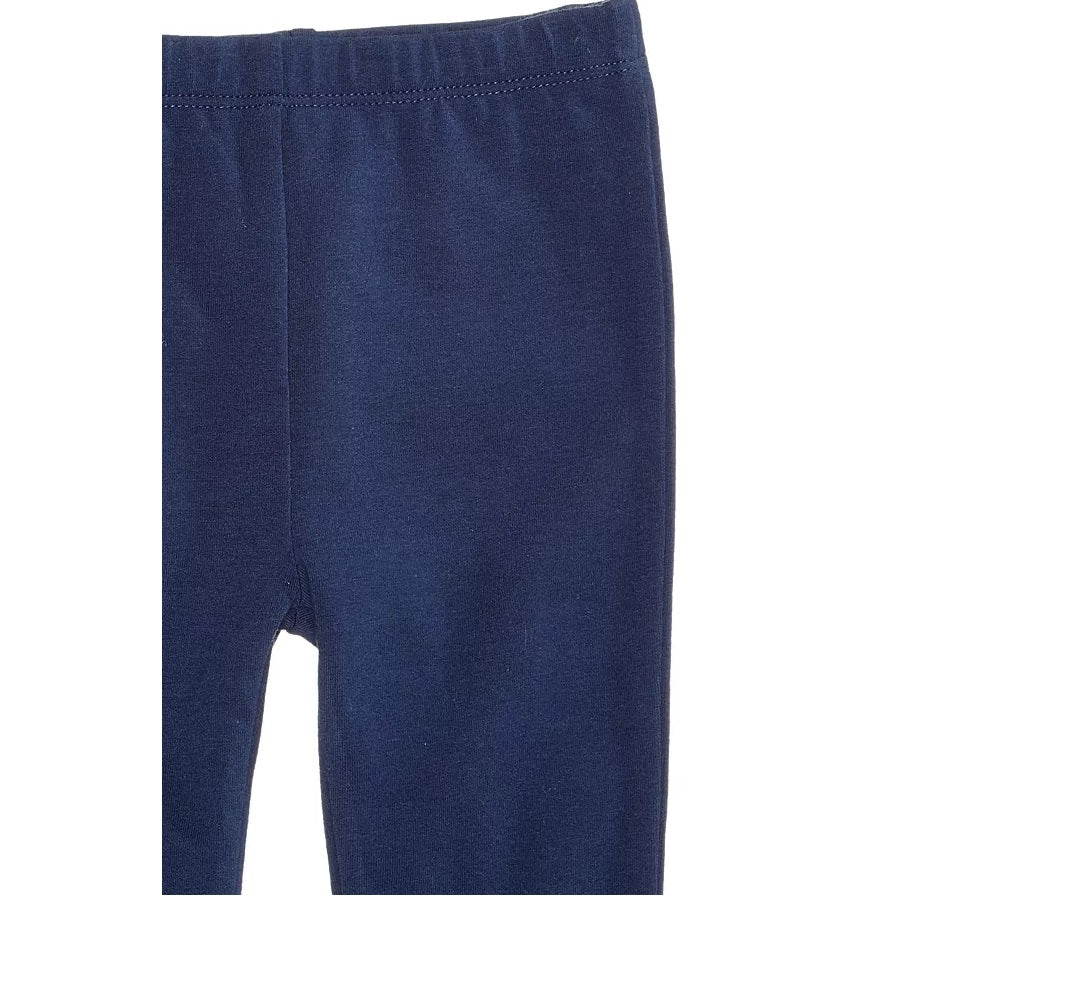 Leggings elásticas para meninas First Impressions, azul medieval, tamanho 3T