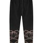 Leggings com laço brilhante para meninas Epic Threads, pretas, tamanho 3T