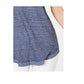 Blusa feminina estilo &amp; co com bolso no peito, azul, tamanho grande