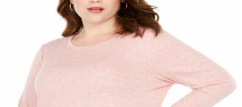Blusa feminina plus size com cordão e franzido, rosa, tamanho 4X, da INC International Concepts