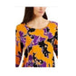 Blusa feminina com estampa floral e manga 34, estilo Jacqua, Golden Poppy, tamanho M, da coleção JM