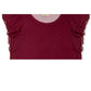 Blusa feminina com estampa de bolinhas e mangas bufantes, tamanho XX-G, vermelha, estilo &amp; co