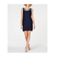 Vestido de renda brilhante e jaqueta cascata feminino R &amp; M Richards, azul, tamanho 8, pequeno