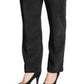 Calça feminina Alfred Dunner Classics com bolinhas e veludo cotelê, preta, tamanho 24x4,5