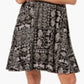 Vestido rodado estampado feminino Style &amp; Co, preto, tamanho pequeno M