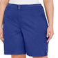 Bermuda Karen Scott Plus Solid Khaki Feminina Azul Tamanho 20