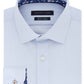 Camisa masculina Tommy Hilfiger de algodão com botões slim fit, azul, tamanho 34-35